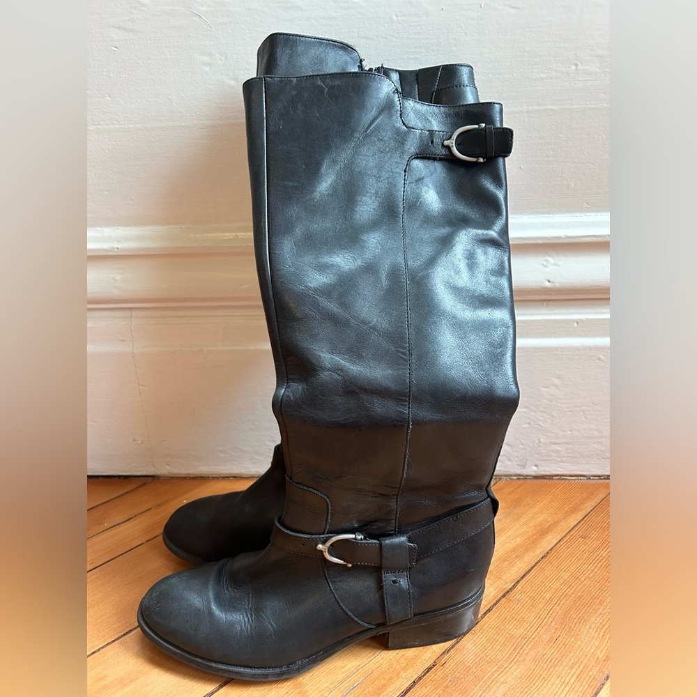 Ralph Lauren Black knee high boots